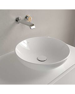 Villeroy und Boch Loop &amp; friends countertop washbasin 4A460001 Ø 42cm, without tap hole bank, with overflow, White Alpine
