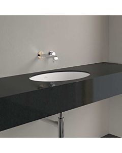 Villeroy und Boch Loop &amp; friends undermount washbasin 4A5500RW oval, without tap hole bank, with overflow, 57 x 38 cm, stone white CeramicPlus