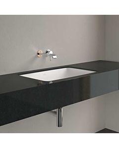 Villeroy und Boch Loop &amp; friends 4A5800RW sans trou pour robinetterie, avec trop-plein, 61,5 x 39 cm, blanc pierre C-plus