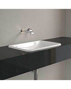 Villeroy und Boch Loop & friends Einbauwaschbecken 4A6500R1 ohne Hahnlochbank, mit Überlauf, 60 x 40,5 cm, weiß C-plus