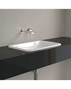 Villeroy und Boch Loop & friends Einbauwaschbecken 4A6501R1 ohne Hahnlochbank, ohne Überlauf, 60 x 40,5 cm, weiß CeramicPlus