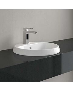 Villeroy und Boch Architectura Einbauwaschbecken 5A6546R1 450 x 450 x 170 mm, Weiß Alpin CeramicPlus, ohne Überlauf, Unterseite nicht glasiert