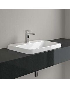 Villeroy und Boch Architectura Einbauwaschbecken 5A6761R1 600 x 450 x 170 mm, Weiß Alpin CeramicPlus, ohne Überlauf, Unterseite nicht glasiert