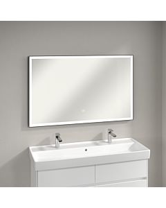 Villeroy und Boch Subway 3rd 1930 Spiegel A46312BC aluminum frame, 120 x 75 x 4.75 cm, matt black / matt white