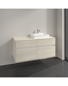 Villeroy und Boch Collaro vanity unit C07200AA 120x54.8x50cm, washbasin right, white oak