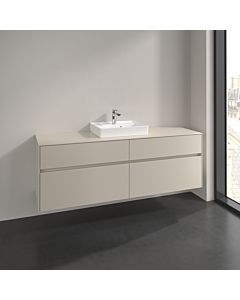 Villeroy und Boch Collaro Waschtischunterschrank C07700VN 160x54,8x50cm, Waschtisch mittig, cashmere grey