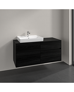 Villeroy und Boch Collaro Waschtischunterschrank C08200AB 120x54,8x50cm, Waschtisch links, black oak