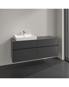 Villeroy und Boch Collaro vanity unit C08500VR 140x54.8x50cm, washbasin left, graphite