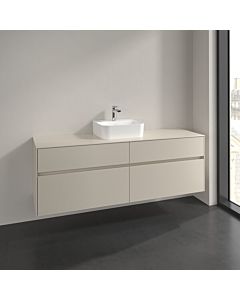 Villeroy und Boch Collaro Waschtischunterschrank C10400VN 160x54,8x50cm, Waschtisch mittig, cashmere grey