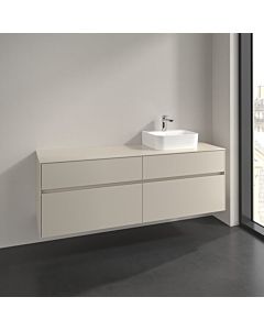 Villeroy und Boch Collaro Waschtischunterschrank C10600VN 160x54,8x50cm, Waschtisch rechts, cashmere grey