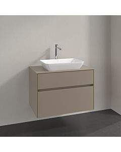 Villeroy und Boch Collaro Waschtischunterschrank C10800VM 80x54,8x50cm, Waschtisch mittig, taupe