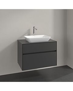 Villeroy und Boch Collaro vanity unit C10800VR 80x54.8x50cm, centered vanity unit, graphite