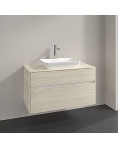 Villeroy und Boch Collaro meuble sous-vasque C10900AA 100x54,8x50cm, meuble sous-vasque centré, chêne blanc