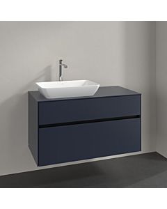 Villeroy und Boch Collaro vanity unit C11000VQ 100x54.8x50cm, washbasin left, marine blue