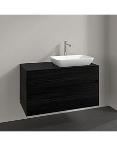 Villeroy und Boch Collaro vanity unit C11100AB 100x54.8x50cm, washbasin right, black oak