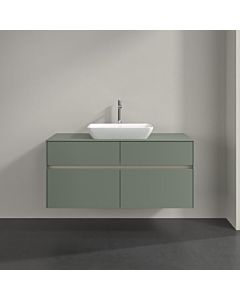 Meuble sous-vasque Villeroy und Boch Collaro C11200AF 120x54,8x50cm, vasque centrée, vert tendre