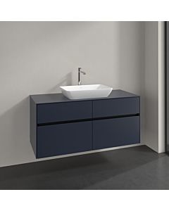 Villeroy und Boch Collaro vanity unit C11200VQ 120x54.8x50cm, centered vanity unit, marine blue