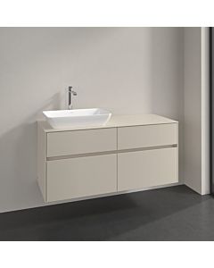 Villeroy und Boch Collaro vanity unit C11300VN 120x54.8x50cm, washbasin left, cashmere grey