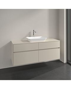 Villeroy und Boch Collaro vanity unit C11600VN 140x54.8x50cm, for center washbasin, cashmere grey