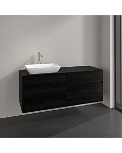 Villeroy und Boch Collaro vanity unit C11700AB 140x54.8x50cm, washbasin left, black oak