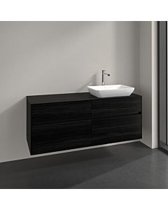 Meuble sous-vasque Villeroy und Boch Collaro C11800AB 140x54,8x50cm, vasque à droite, chêne noir