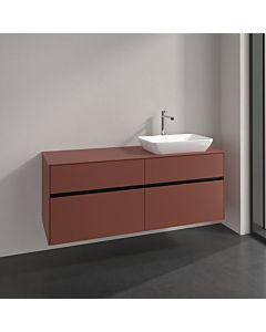 Villeroy und Boch Collaro Waschtischunterschrank C11800AH 140x54,8x50cm, Waschtisch rechts, wine red