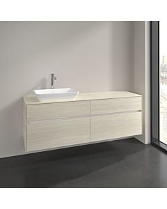 Villeroy und Boch Collaro vanity unit C12100AA 160x54.8x50cm, washbasin left, white oak