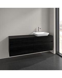 Villeroy und Boch Collaro vanity unit C122B0AA 160x54.8x50cm, washbasin right, LED lighting 12W, white oak
