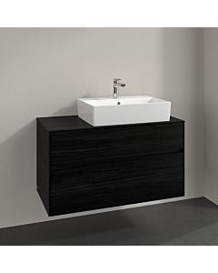 Villeroy und Boch Collaro vanity unit C12700AB 100x54.8x50cm, washbasin right, black oak