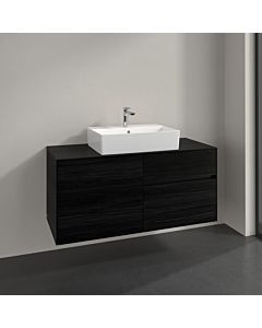 Villeroy und Boch Collaro vanity unit C12800AB 120x54.8x50cm, centered vanity unit, black oak