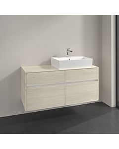 Villeroy und Boch Collaro vanity unit C13000AA 120x54.8x50cm, washbasin right, white oak
