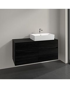 Villeroy und Boch Collaro Waschtischunterschrank C13000AB 120x54,8x50cm, Waschtisch rechts, black oak