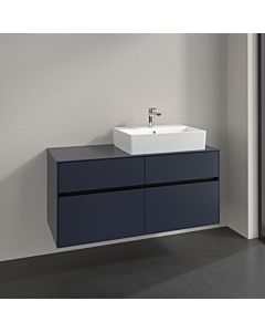 Villeroy und Boch Collaro Waschtischunterschrank C13000VQ 120x54,8x50cm, Waschtisch rechts, marine blue