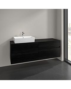 Villeroy und Boch Collaro Waschtischunterschrank C13500AB 160x54,8x50cm, Waschtisch links, black oak