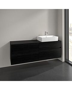 Villeroy und Boch Collaro vanity unit C13600AB 160x54.8x50cm, washbasin right, black oak
