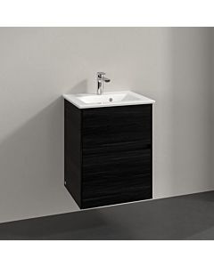 Villeroy und Boch Collaro vanity unit C14100AB 47.2x61x40.4cm, centered washbasin, black oak
