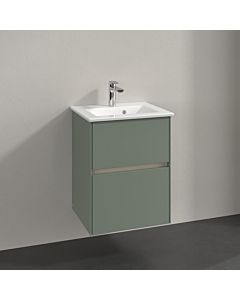 Meuble sous-vasque Villeroy und Boch Collaro C14100AF 47,2x61x40,4cm, vasque centrée, vert tendre