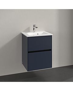 Villeroy und Boch Collaro Waschtischunterschrank C14100VQ 47,2x61x40,4cm, Waschbecken mittig, marine blue