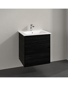 Villeroy und Boch Collaro vanity unit C14200AB 56.1x61x48cm, centered washbasin, black oak