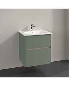 Meuble sous-vasque Villeroy und Boch Collaro C14200AF 56,1x61x48cm, vasque centrée, vert tendre