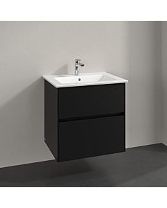 Villeroy und Boch Collaro vanity unit C14300VL 61.1x61x48cm, center basin, volcano black