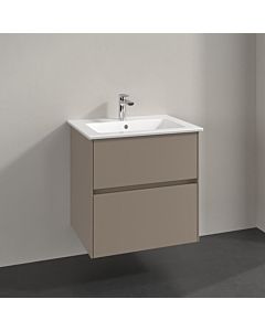 Villeroy und Boch Collaro Waschtischunterschrank C14300VM 61,1x61x48cm, Waschbecken mittig, taupe