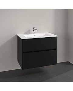 Villeroy und Boch Collaro vanity unit C14400VL 76.1x61x48cm, center basin, volcano black