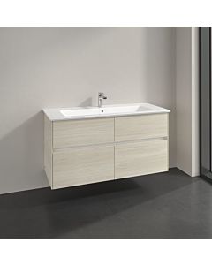 Villeroy und Boch Collaro vanity unit C146B0AA 116.1x61x48cm, center basin, 8.6W LED lighting, white oak