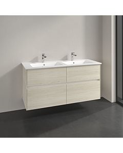 Villeroy und Boch Collaro vanity unit C14700AA 126.1x61x48cm, center washbasin, white oak