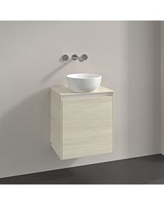 Villeroy und Boch Collaro Waschtischunterschrank C149B0AA 50x54,8x38cm, Waschtisch mittig, LED-Beleuchtung 3,4 W, white oak