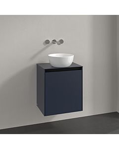 Villeroy und Boch Collaro Waschtischunterschrank C149B0VQ 50x54,8x38cm, Waschtisch mittig, LED-Beleuchtung 3,4 W, marine blue
