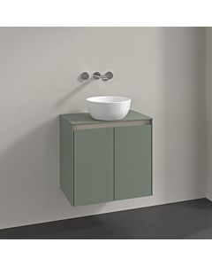 Villeroy und Boch Collaro vanity unit C15000AF 60x54.8x38cm, centered vanity unit, soft green