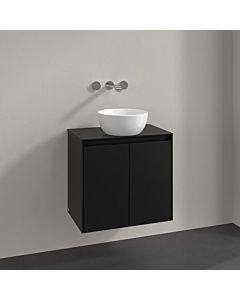 Villeroy und Boch Collaro vanity unit C15000VL 60x54.8x38cm, centered vanity unit, volcano black