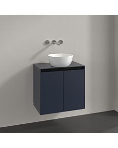Villeroy und Boch Collaro Waschtischunterschrank C15000VQ 60x54,8x38cm, Waschtisch mittig, marine blue